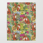 fox pattern Poster Gallery Image 4
