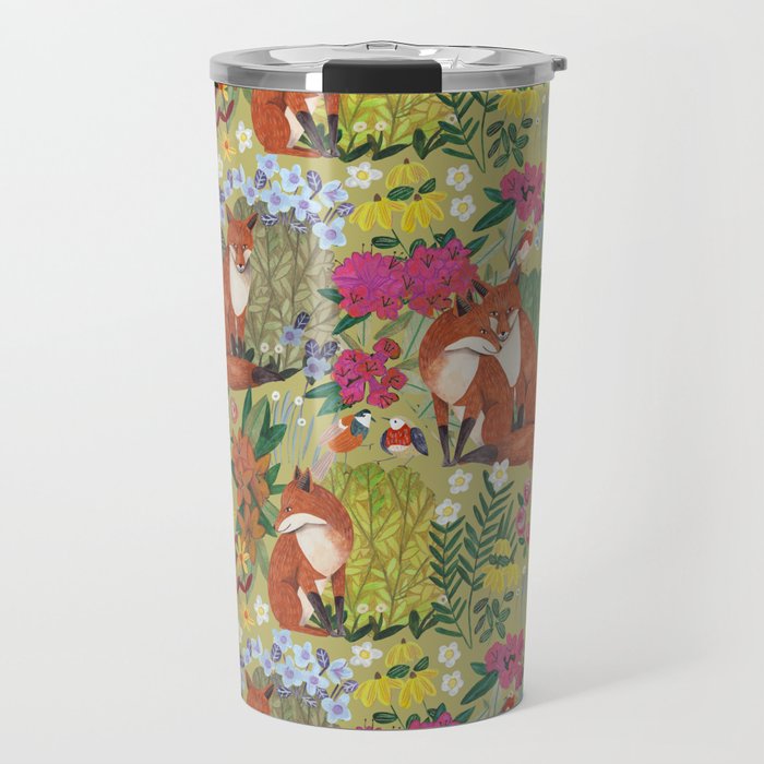 fox pattern Travel Mug Gallery Image 1