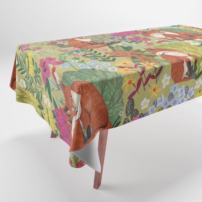fox pattern Tablecloth Gallery Image 1