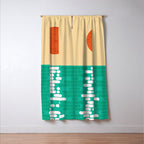 Sun over the sea Window Curtain Gallery Image 3