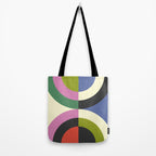 abstract mid mod retro with pink 3 Tote Bag Gallery Image 2