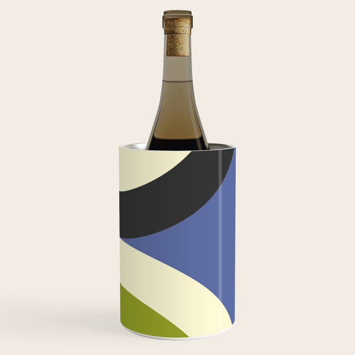 abstract mid mod retro with pink 3 Wine Chiller Gallery Image 3