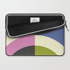 abstract mid mod retro with pink 3 Laptop Sleeve Gallery Image 2