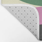 abstract mid mod retro with pink 3 Bath Mat Gallery Image 2