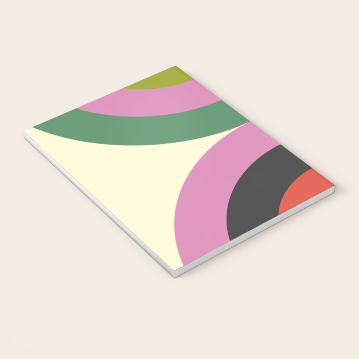 abstract mid mod retro with pink 3 Notebook Gallery Image 3
