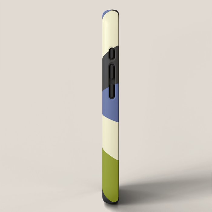 abstract mid mod retro with pink 3 iPhone Case Gallery Image 2