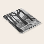 Sacre Coeur, Montmartre, Paris, France Stairs black and white photograph / black and white photography Notebook Gallery Image 2