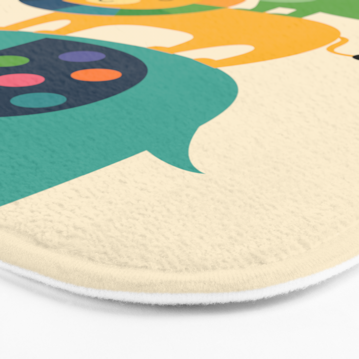 Rainbow Safari Bath Mat Gallery Image 3