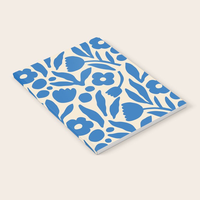 Blue flower nature art pattern Notebook Gallery Image 2