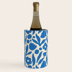 Blue flower nature art pattern Wine Chiller Gallery Image 2