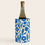 Blue flower nature art pattern Wine Chiller Gallery Image 1