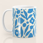 Blue flower nature art pattern Coffee Mug Gallery Image 3