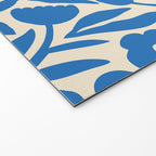 Blue flower nature art pattern Welcome Mat Gallery Image 2