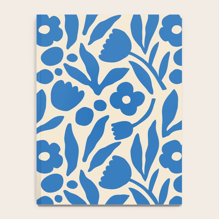 Blue flower nature art pattern Notebook Gallery Image 4