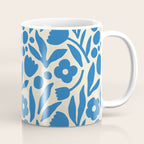 Blue flower nature art pattern Coffee Mug Gallery Image 1