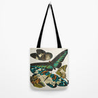 Vintage Butterfly Illustration EA Seguy Papillon Tote Bag Gallery Image 2