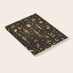 Ancient Egyptian Hieroglyphics Obsidian Copper Notebook Gallery Image 2