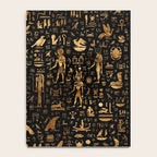 Ancient Egyptian Hieroglyphics Obsidian Copper Notebook Gallery Image 4