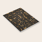 Ancient Egyptian Hieroglyphics Obsidian Copper Notebook Gallery Image 3