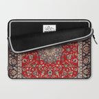 Fine Silk & Wool Isfahan Persian Rug Print Laptop Sleeve Gallery Image 2