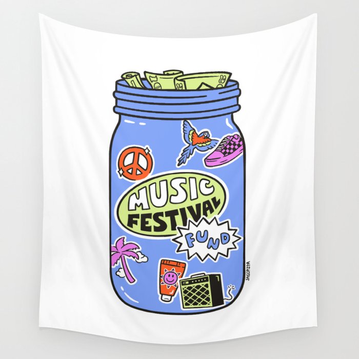 MUSIC FESTIVAL FUND Wall Tapestry Gallery Image 4