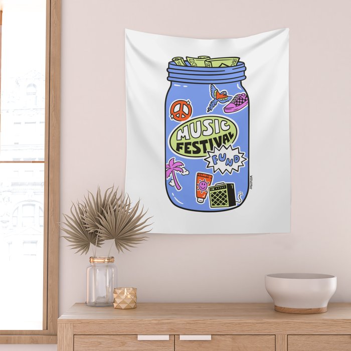 MUSIC FESTIVAL FUND Wall Tapestry Gallery Image 2