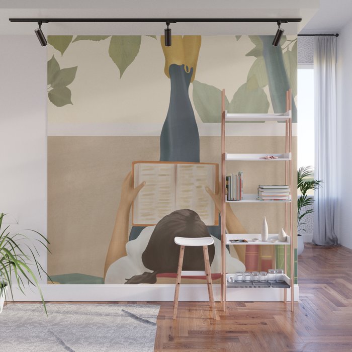 Bookworm Wall Mural Gallery Image 1