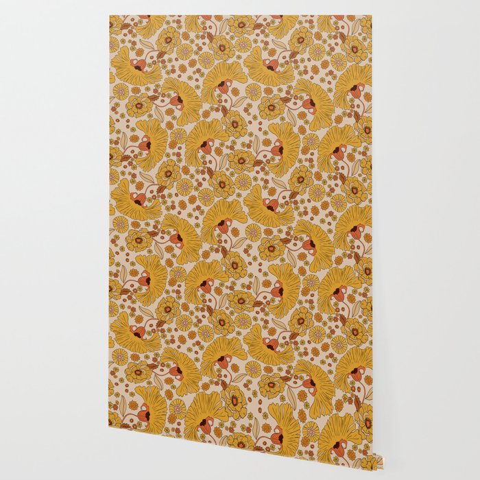 70s Floral Pattern Wallpaper Gallery Image 2