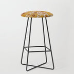 70s Floral Pattern Stool Gallery Image 1