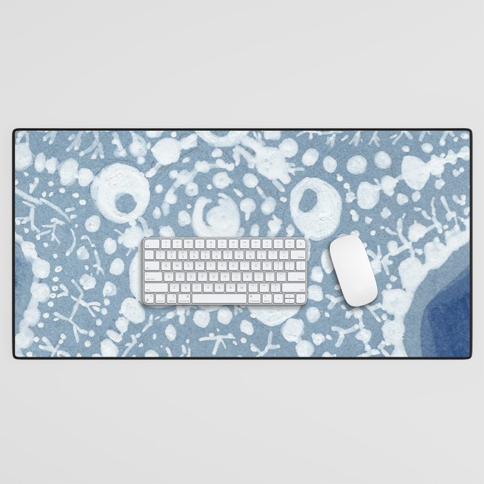Starfish Blue and White Desk Mat Gallery Image 1