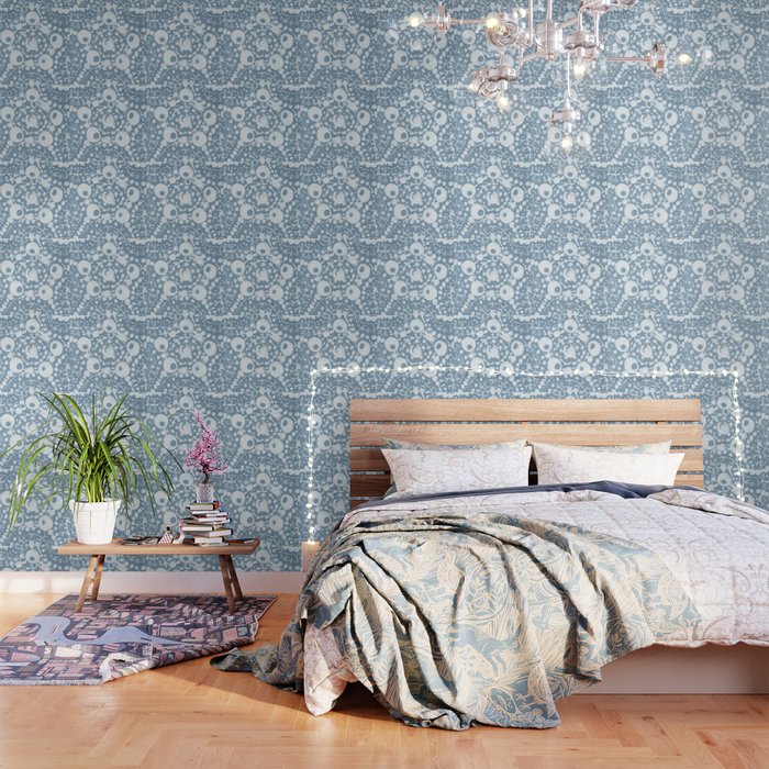 Starfish Blue and White Wallpaper Gallery Image 3