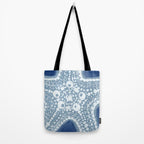 Starfish Blue and White Tote Bag Gallery Image 2