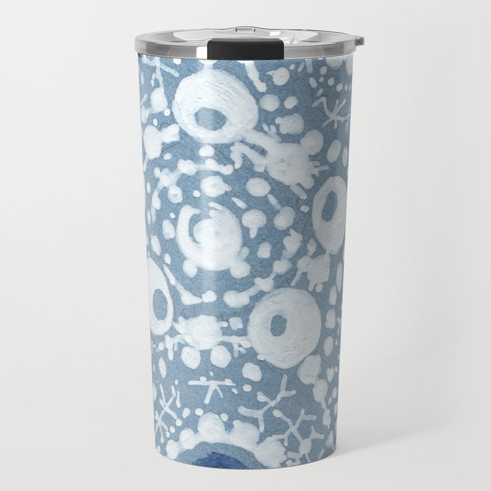 Starfish Blue and White Travel Mug Gallery Image 1