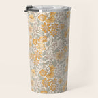 Posey - gold and sage Travel Mug Gallery Image 3
