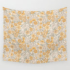 Posey - gold and sage Wall Tapestry Gallery Image 4