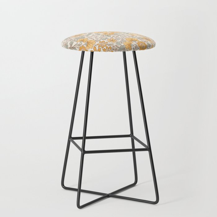 Posey - gold and sage Stool Gallery Image 1
