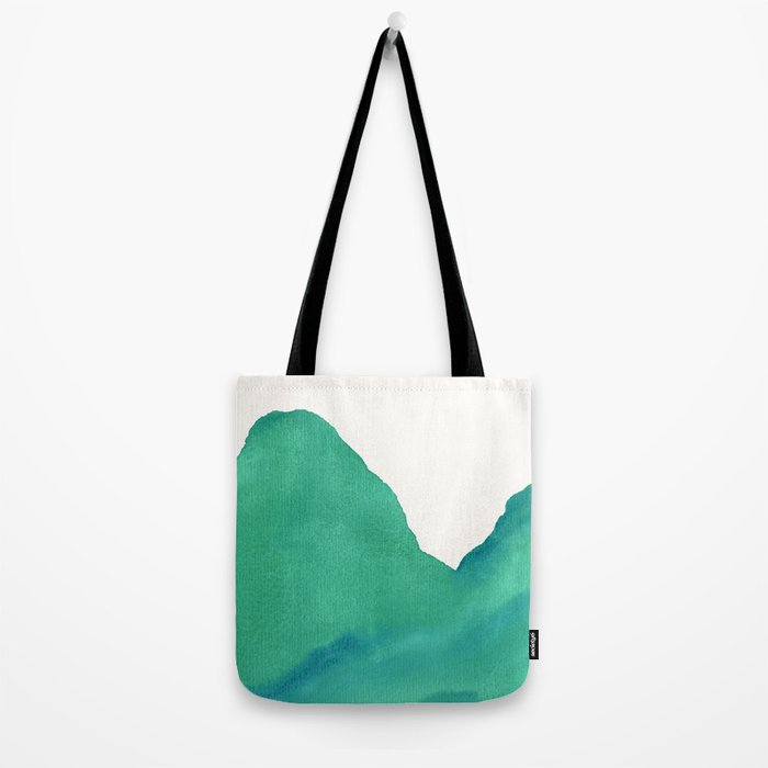 Mountains - Minimalist Watercolor Tote Bag Gallery Image 2