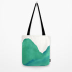 Mountains - Minimalist Watercolor Tote Bag Gallery Image 2
