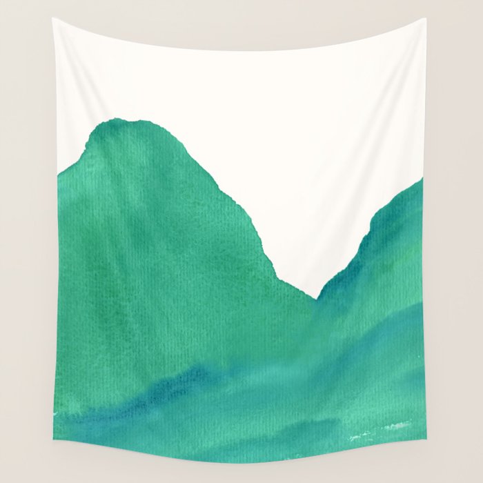 Mountains - Minimalist Watercolor Wall Tapestry Gallery Image 4