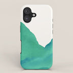 Mountains - Minimalist Watercolor iPhone Case Gallery Image 1
