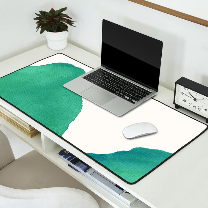 Mountains - Minimalist Watercolor Desk Mat Gallery Image 2