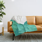 Mountains - Minimalist Watercolor Throw Blanket Gallery Image 1