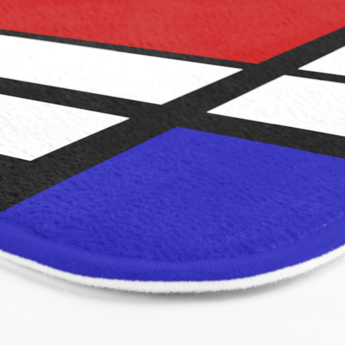 Piet Mondrian - Composition with Red, Yellow, and Blue 1942 Artwork Bath Mat Gallery Image 3