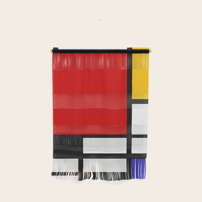 Piet Mondrian - Composition with Red, Yellow, and Blue 1942 Artwork Wall Hanging Gallery Image 1