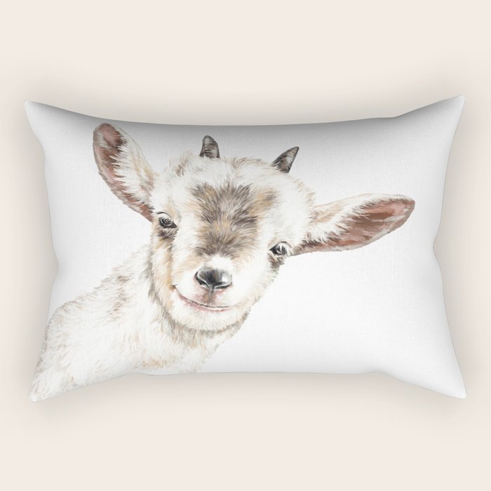 Oh My Sneaky Goat Rectangular Pillow Gallery Image 1