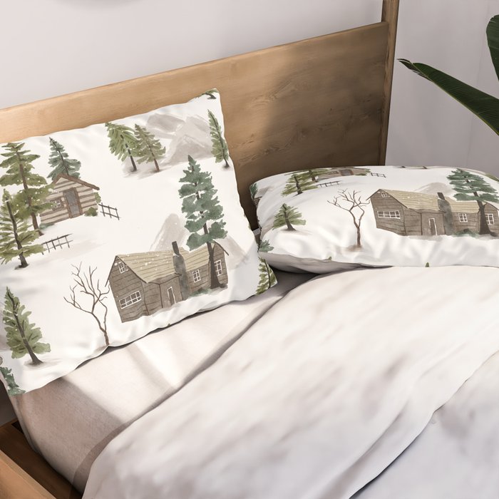 Cozy In Pines Pillow Sham Gallery Image 2