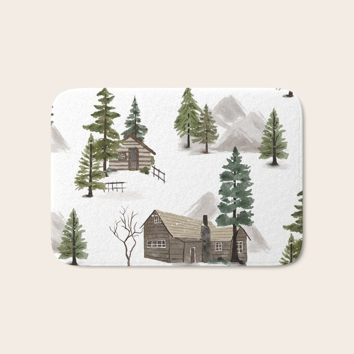 Cozy In Pines Bath Mat Gallery Image 1