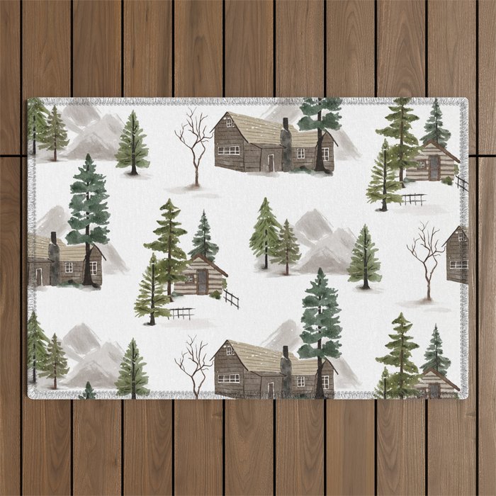 Cozy In Pines Outdoor Rug Gallery Image 1