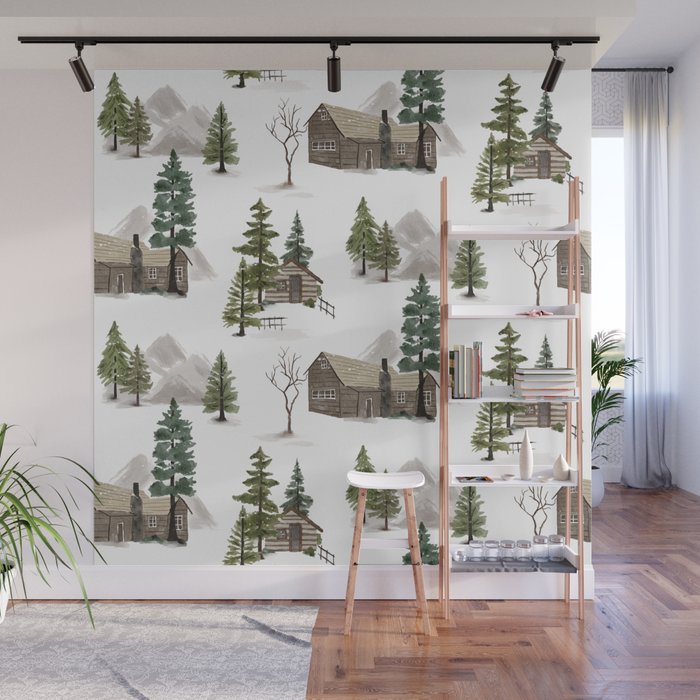 Cozy In Pines Wall Mural Gallery Image 1