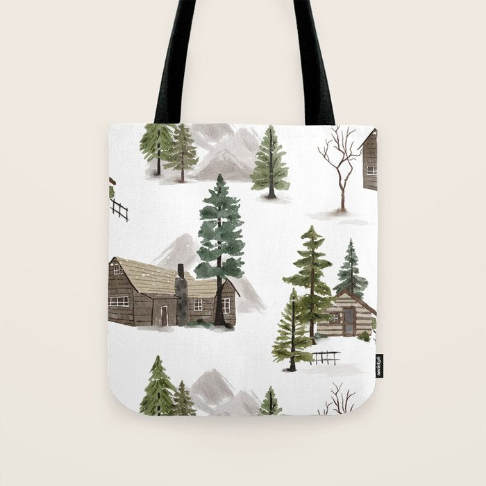 Cozy In Pines Tote Bag Gallery Image 1